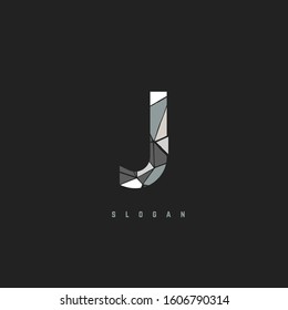 Attractive J letter vector illustration design symbol