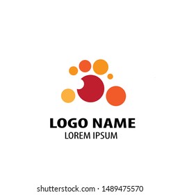 attractive large and small circle logo designs