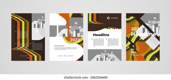 Attractive layout template design, background for your project like flyer, brochure, banner, media post advertising, company profile and more. Design isolated and editable vector eps.