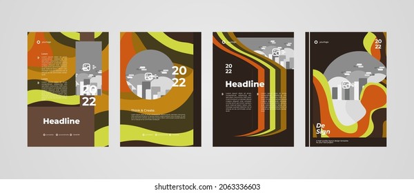 Attractive layout template design, background for your project like flyer, brochure, banner, media post advertising, company profile and more. Design isolated and editable vector eps.