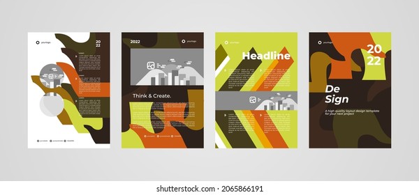 Attractive layout template design, background for your project like flyer, brochure, banner, media post advertising, company profile and more. Design isolated and editable vector eps.