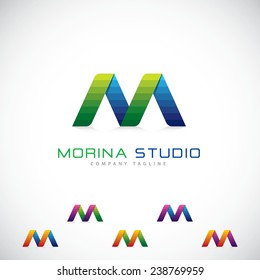 An attractive Letter M vector logo symbol. 