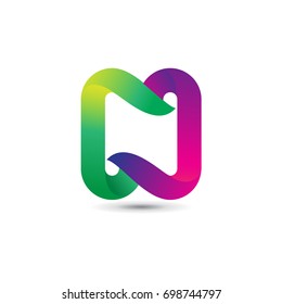 An attractive Letter N vector logo symbol