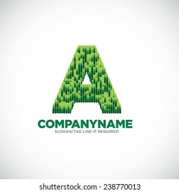 An attractive Letter A vector logo symbol. 