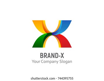 An attractive letter X logo. Vector illustration