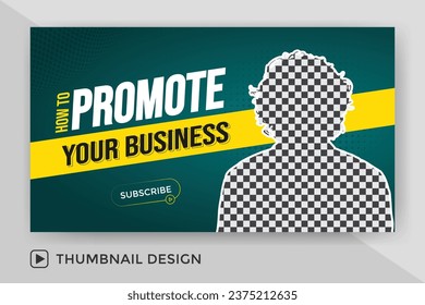 Attractive live stream and YouTube video thumbnail template design for business agency