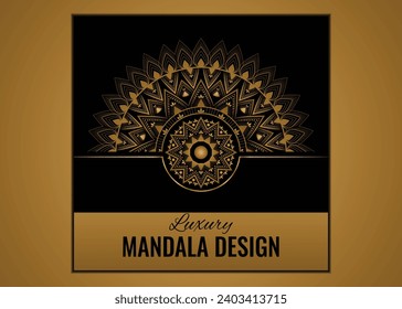 Attractive Luxury Mandala Design With Vector Element.