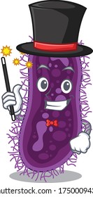 An attractive Magician of lactobacillus rhamnosus bacteria cartoon design