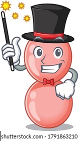 An attractive Magician of neisseria gonorrhoeae cartoon design