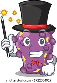 An attractive Magician of shigella cartoon design