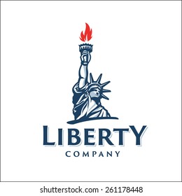 Attractive and Memorable, Solid And Bold Liberty Statue Graphic Symbol. Conveys such values as Liberty Freedom Justice Truth Equity Pride Honor Patriotism Fairness Dreams Aspirations Ambitions.