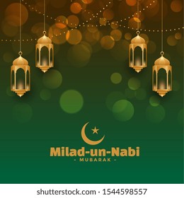 attractive milad un nabi festival card design