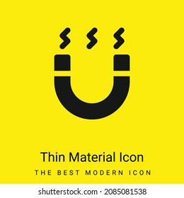 Attractive minimal bright yellow material icon