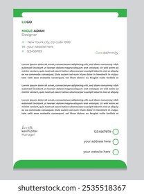 Un atractivo diseño minimalista de membrete