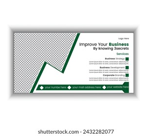 Attractive modern billboard design vector template