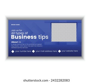 Attractive modern billboard design vector template