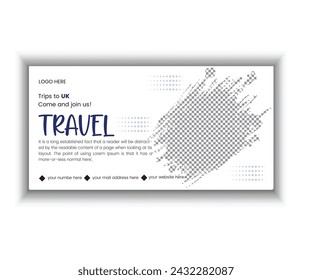 Attractive modern billboard design vector template