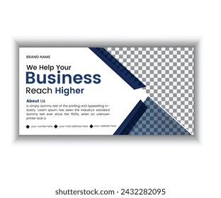 Attractive modern billboard design vector template