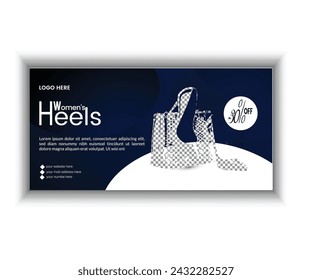 Attractive modern billboard design vector template