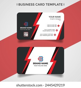 Attractive modern business card template design