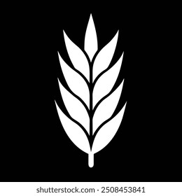 An attractive, modern logo of a wheat stalk for bakery products