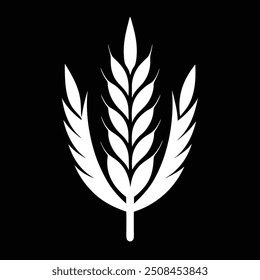 An attractive, modern logo of a wheat stalk for bakery products