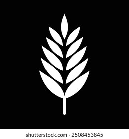 An attractive, modern logo of a wheat stalk for bakery products