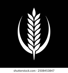 An attractive, modern logo of a wheat stalk for bakery products