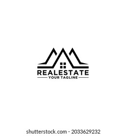 attractive and modern logos for real estate, construction, property companies, in white background