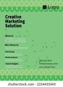 Attractive nice corporate flyer design