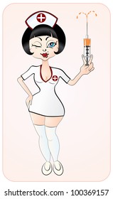 Attractive nurse