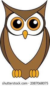 Attractive owl vector design. This image can use wallpaper, poster, symbol, sign and icon. 