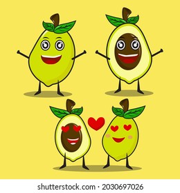 La atractiva ilustración de pera es perfecta para presentaciones, anuncios, emoticonos, etc.