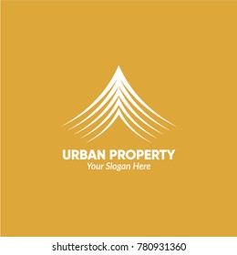 An attractive Plaza Modern Stylish vector logo symbol