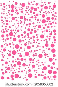 Attractive polka pattern design on white background. There are nice color combination and this wallpaper can use for party theme, art and simple concept.