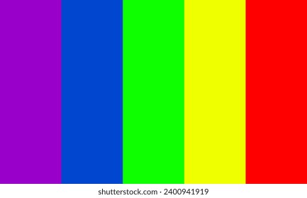 Attractive Rainbow Color Palette Vector Illustration