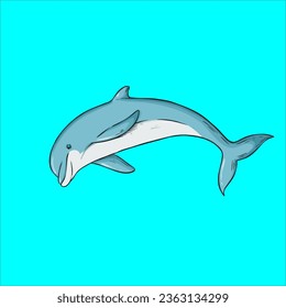 Attractive sea animal vector design for cover, sticker, background and banner