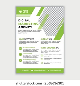 Attractive shapes and colors Professional Corporate flyer design template.