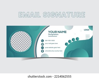   Attractive Simple Horizontal Vector Email Signature Design. An Email Signature Allows You To Continue Interactions With Recipients Outside Of Email Chains, For Example, Over The Phone, On Zoom.