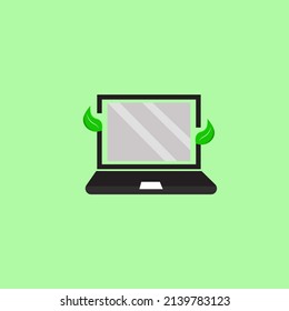 attractive and simple laptop icon