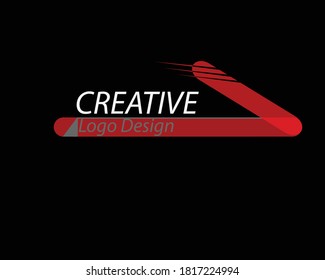Attractive simple logo design suitable for black background