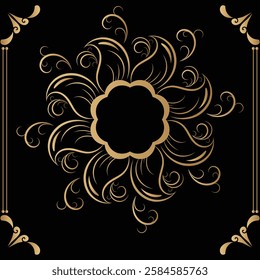 attractive and simple mandala design