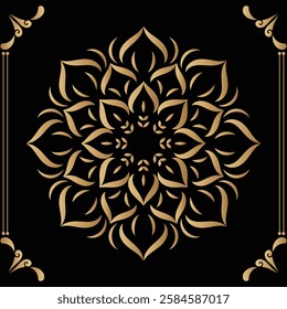attractive and simple mandala design for 