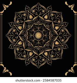 attractive and simple mandala design for 