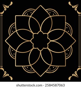 attractive and simple mandala design for 