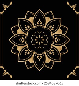attractive and simple mandala design for 