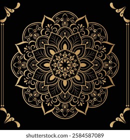 attractive and simple mandala design for 