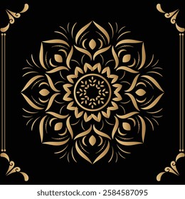 attractive and simple mandala design for 