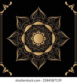 attractive and simple mandala design for 