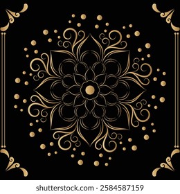 attractive and simple mandala design for 
